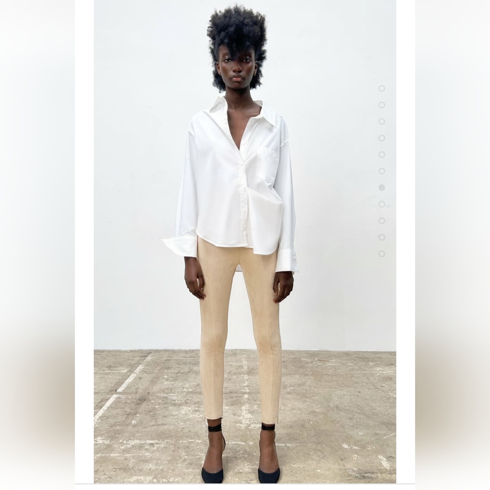 Zara Faux Suede Leggings